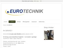Tablet Screenshot of eurotechnik-telecenter.de